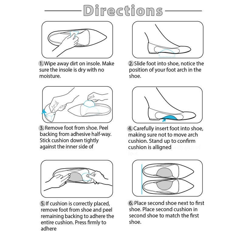 FootMatters Arch Support Cushions - Large - 2 Pairs - Image 4